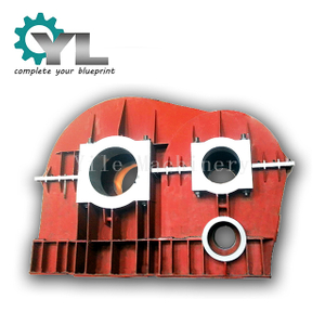 Carcasa de la cubierta de la caja de cambios de la estructura de soldadura de placa de acero 