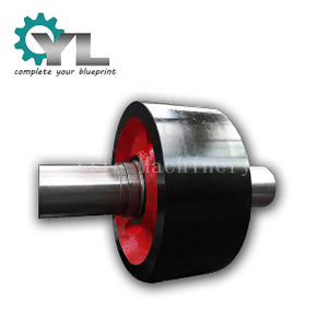 Cement Rotary Kiln Casting Support Roller Wheel Roller With Shaft